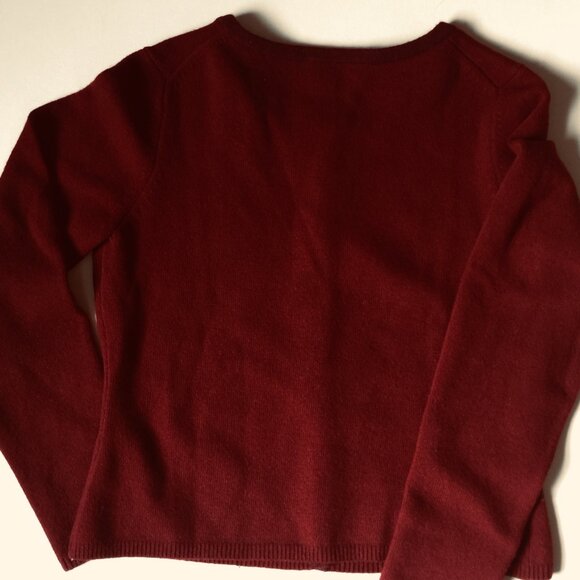 Classiques Entier sweater cardigan wool embroidery vintage holiday - Picture 2 of 7